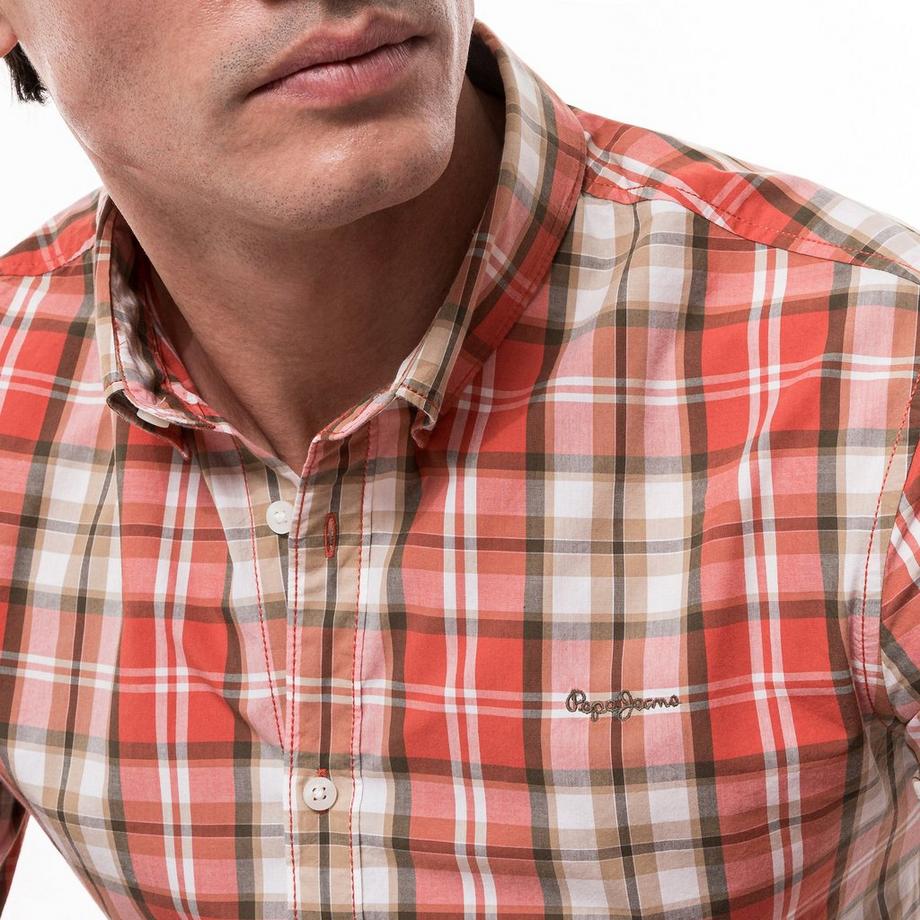 Pepe Jeans London Peterson Kariertes Slim Fit Langarmhemd  