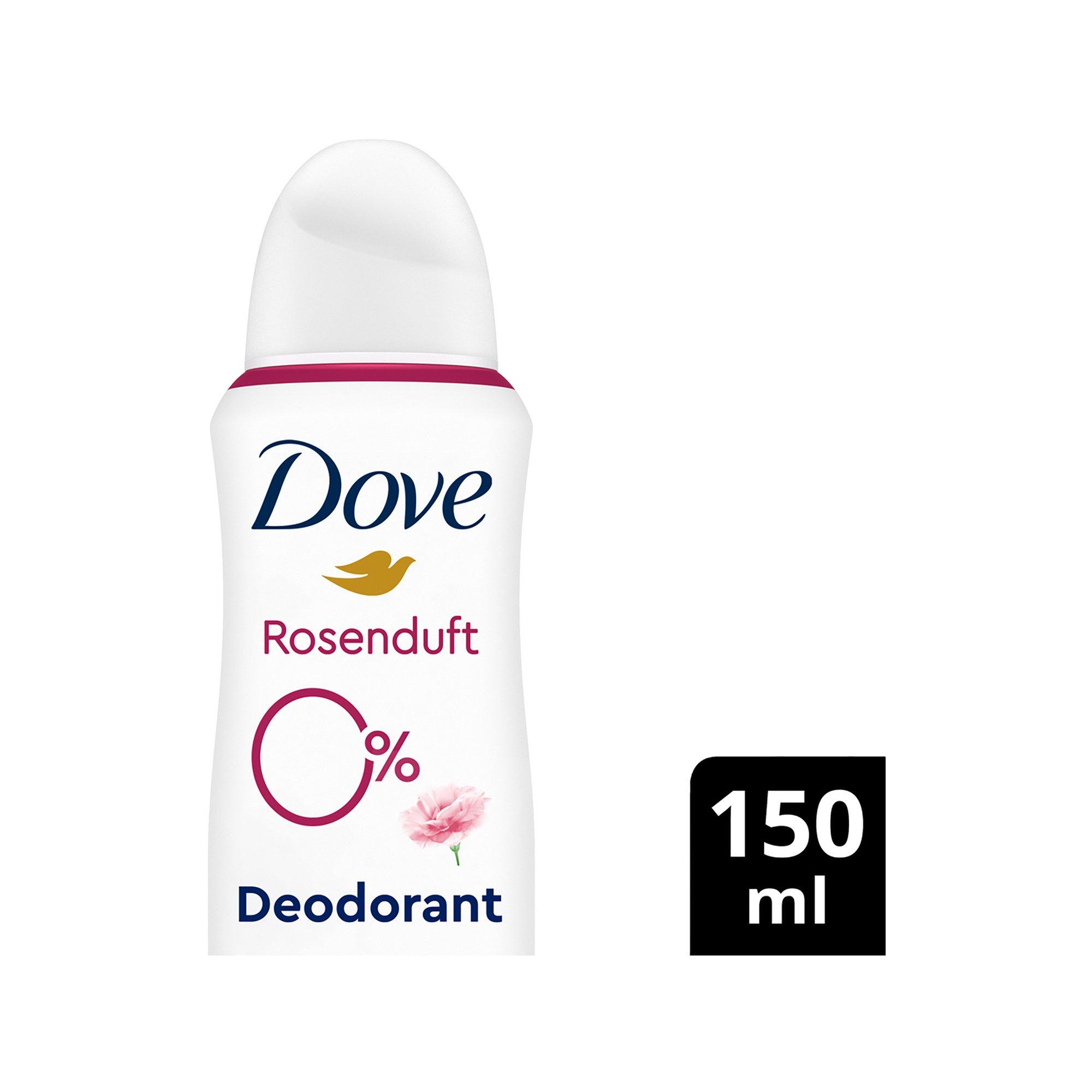 Dove Deo 0% Rosenduft Aerosol 0% Aluminiumsalze mit Zink-Komplex Rosenduft Deodorant-Spray 