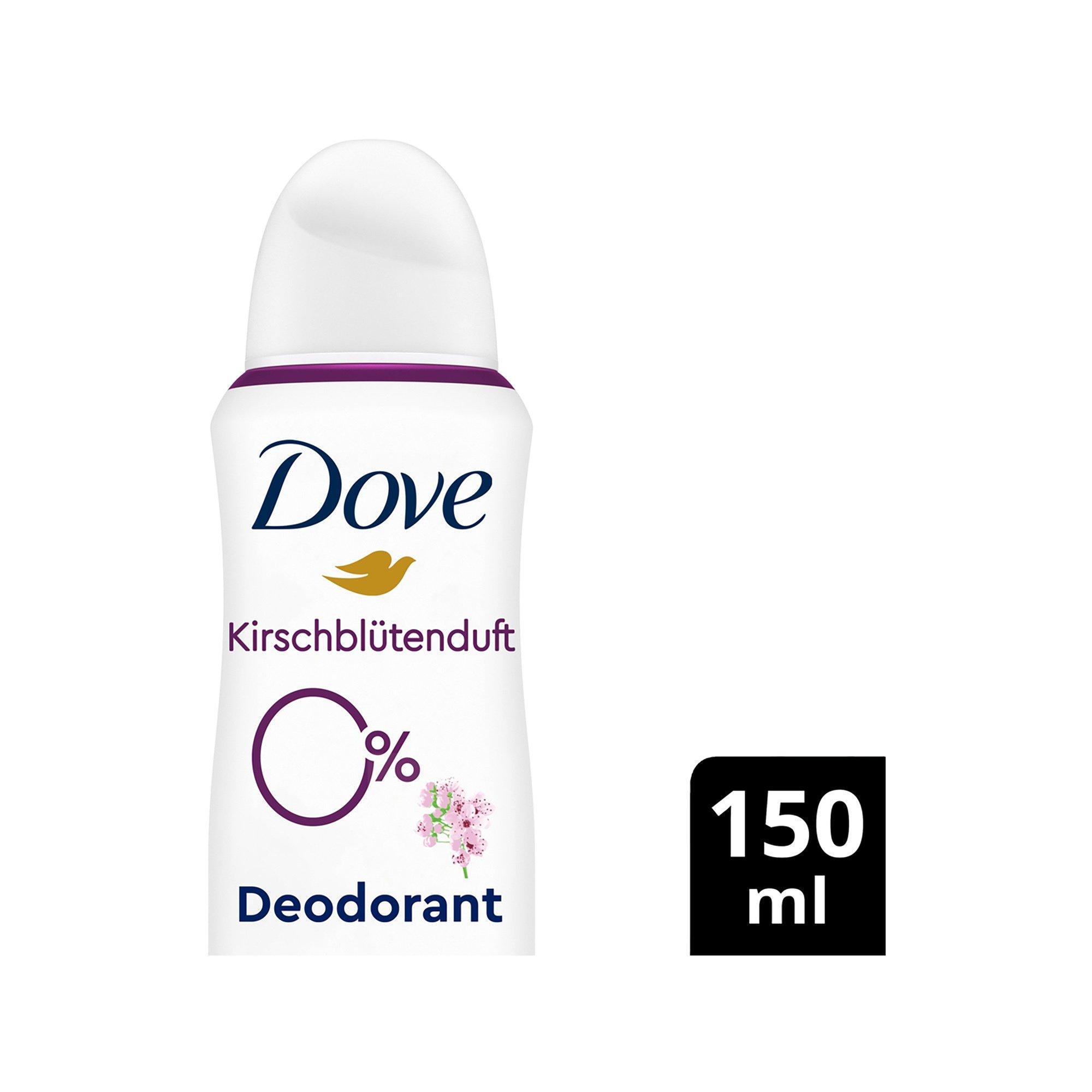 Dove Deo 0% Kirschblüte Aerosol 0% Sels D'aluminium Avec Complexe De Zinc Parfum Fleur De Cerisier Spray Déodorant 