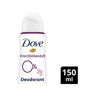 Dove Deo 0% Kirschblüte Aerosol 0% Aluminiumsalze mit Zink-Komplex Kirschblütenduft Deodorant-Spray 