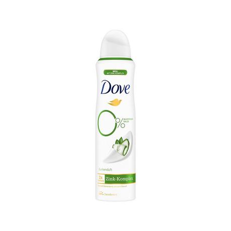 Dove Deo 0% Gurkenduft Aerosol 0% Aluminiumsalze mit Zink-Komplex Gurkenduft Deodorant-Spray 