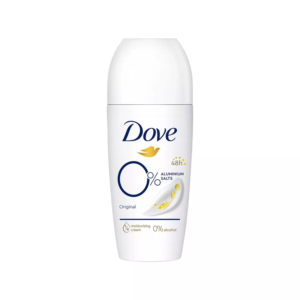 Dove - Advanced Care Original Antitranspirant-Roll-on, Deo 0% Original Roll-On, 50 ml