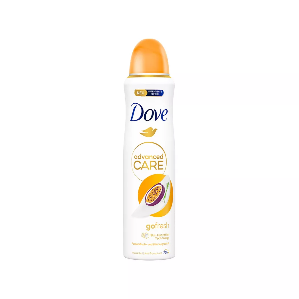 Dove - Advanced Care Passionsfrucht- Und Zitronengrasduft Antitranspirant-Spray, Care Passionfruit Aerosol, 150  ml