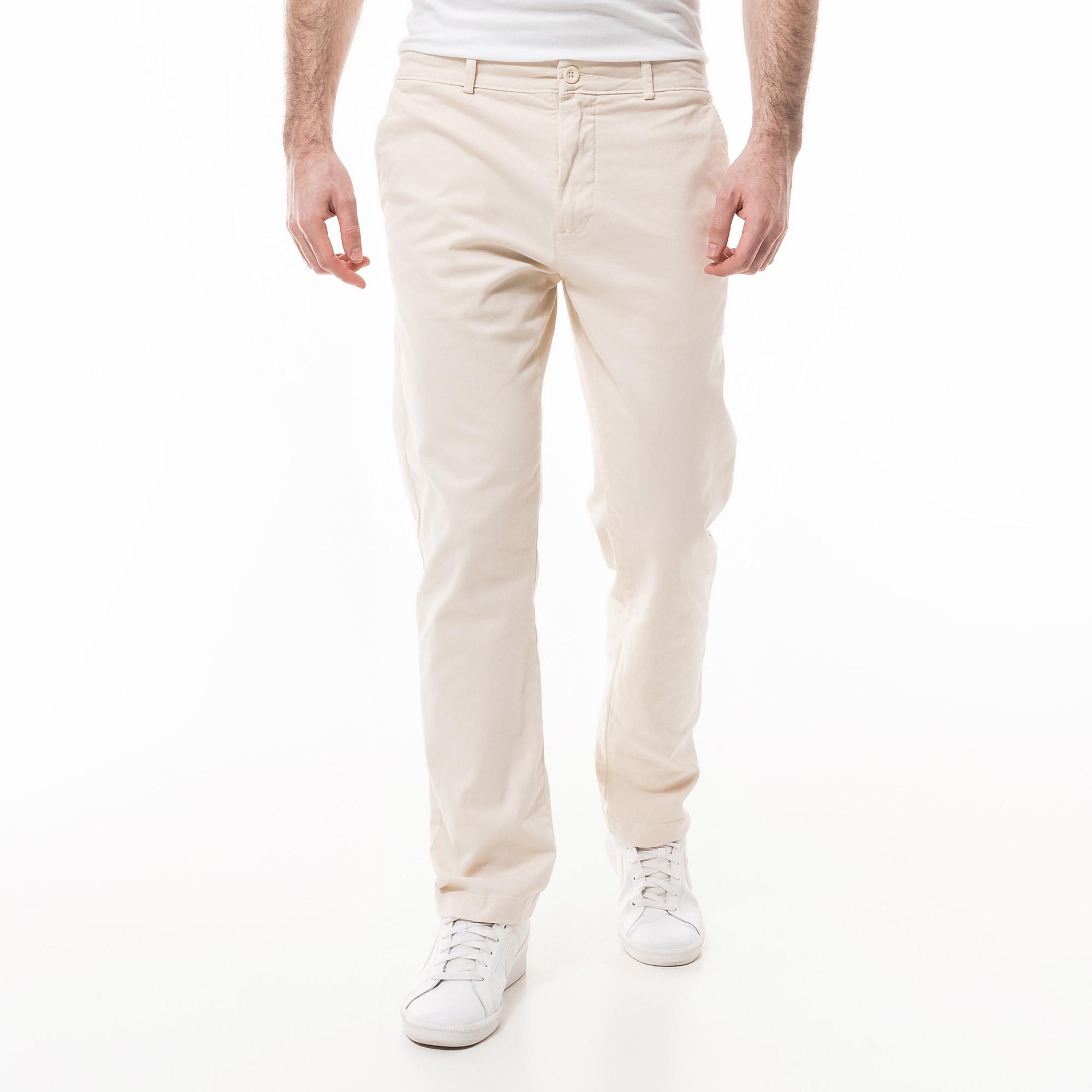 Image of Chinohose, Slim Fit Herren Ecru 30