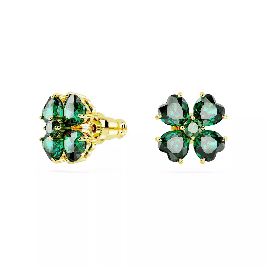 Paar Ohrstecker SWAROVSKI "Schmuck Geschenk Idyllia Drop-Ohrhänger Blume", gold (gelbgoldfarben, metallfarben, blau, grün, gelb, lila, rosa,, blau, grün, gelb, lila, rosa,), Ohrringe, Damen, Metall, mit Swarovski Kristall 2