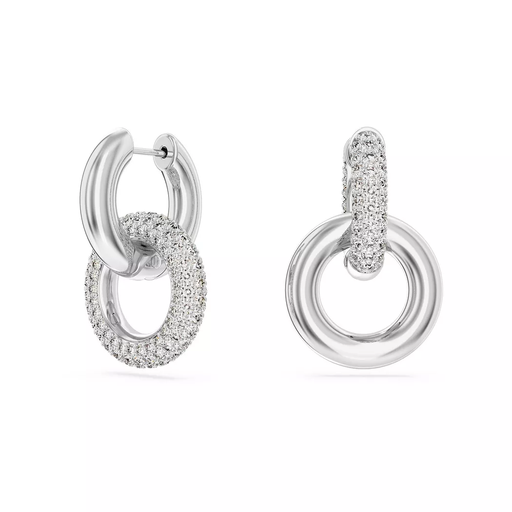 Swarovski - Ohrstecker, Dextera, One Size, Silberfarben
