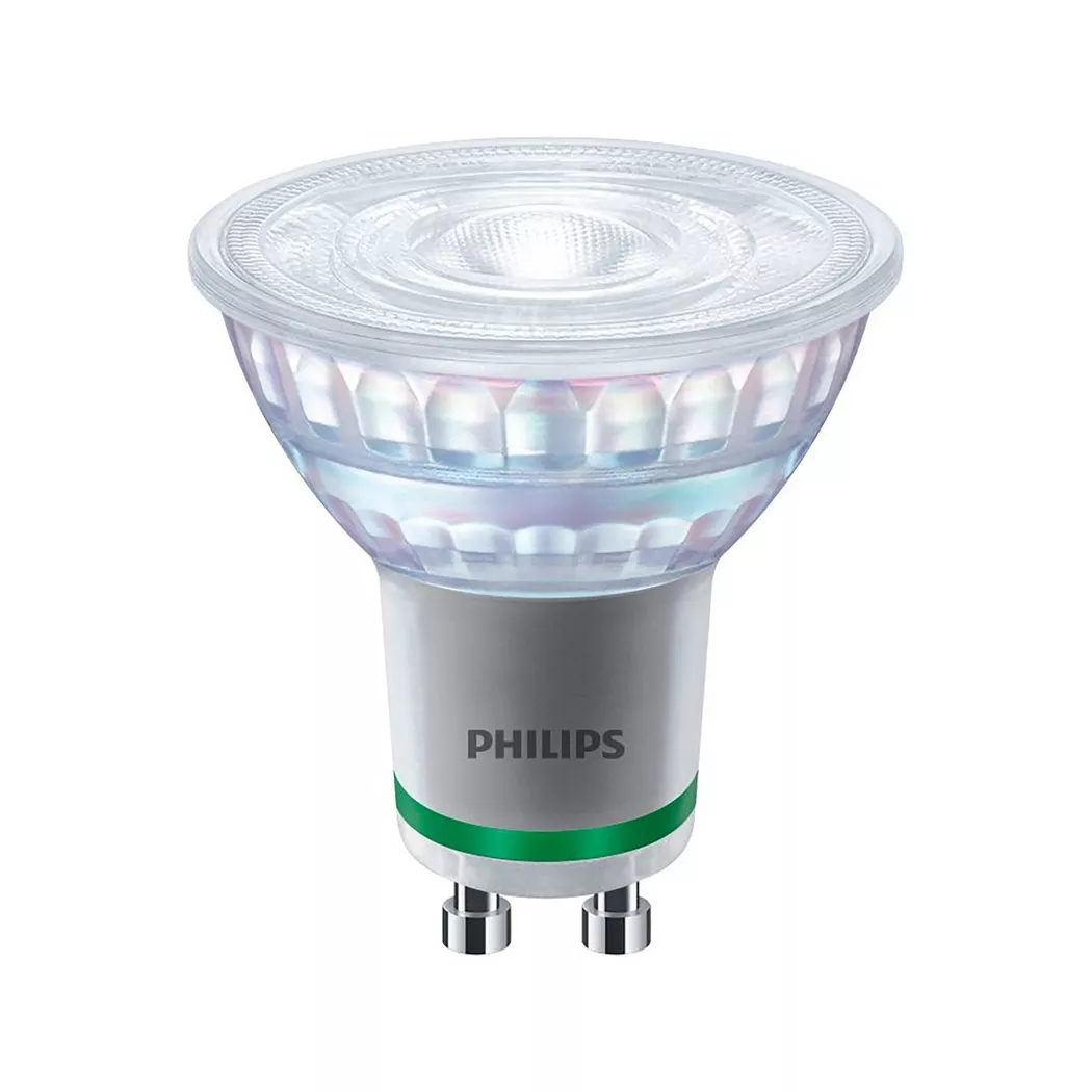 Philips LED 77423300 LED CEE F (A - G) GU10 réflecteur 3.8 W = 50 W blanc chaud (Ø x L) 5 cm x 5.4 cm à intensité variable 1 pc(s)