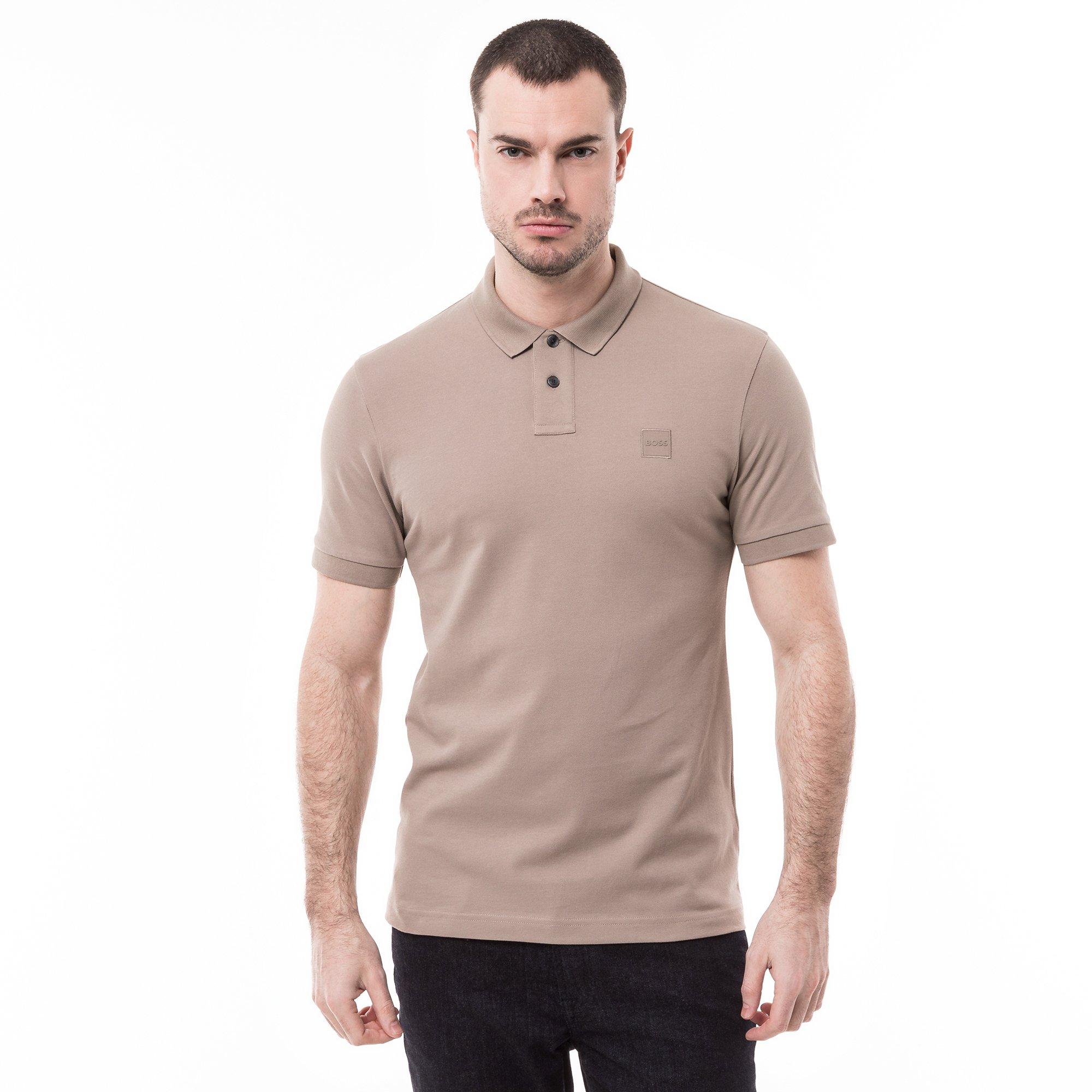 Image of Poloshirt, Kurzarm Herren Braun L