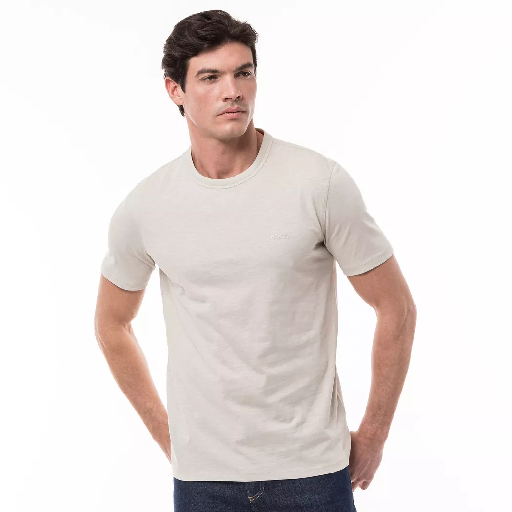 Boss T-shirt à Manches Courtes Tegood 10240843 Open Grey S Homme 4