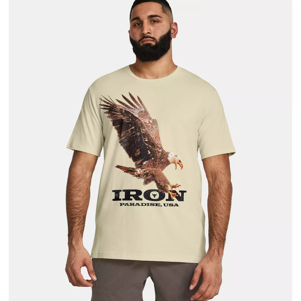 Under Armour - T-Shirt, Rundhals, kurzarm, für Herren, Ecru, Größe S