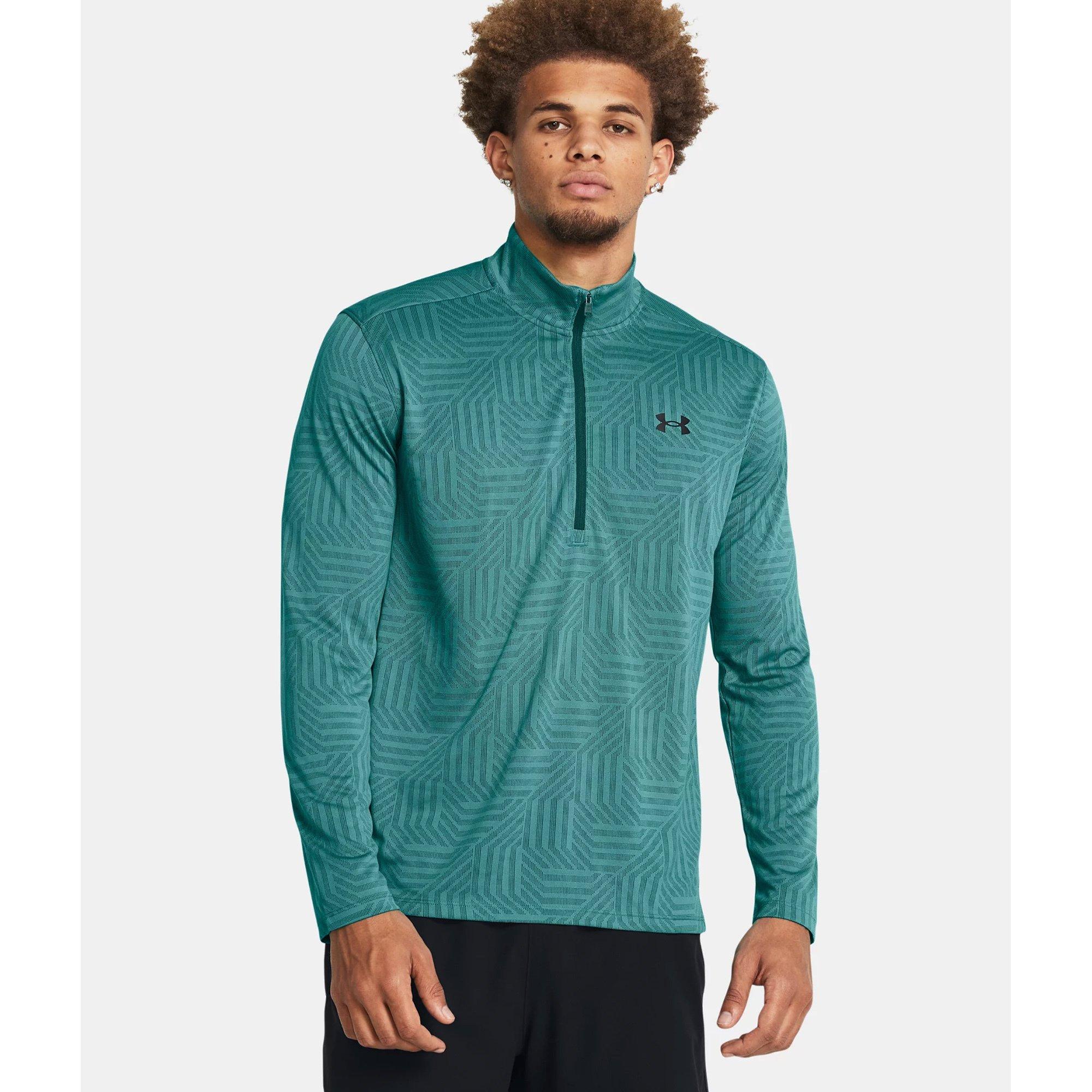 Image of T-shirt, Rundhals, Langarm Herren Türkisblau XXL