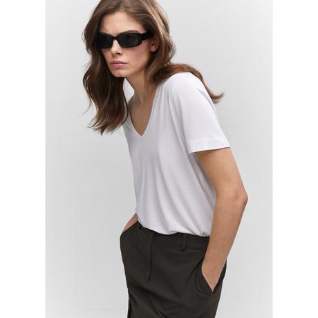 MANGO VISPI T-Shirt Scollo a V  