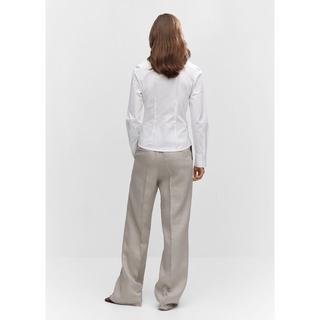 MANGO Sofia Chemise à Col Kent Manches Longues  
