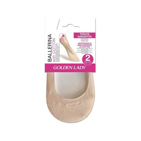 GOLDEN LADY Ballerina Cotone Salvapiedi Duopack  