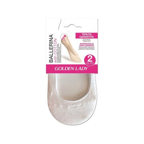 GOLDEN LADY Ballerine Coton Protège-bas Duopack  