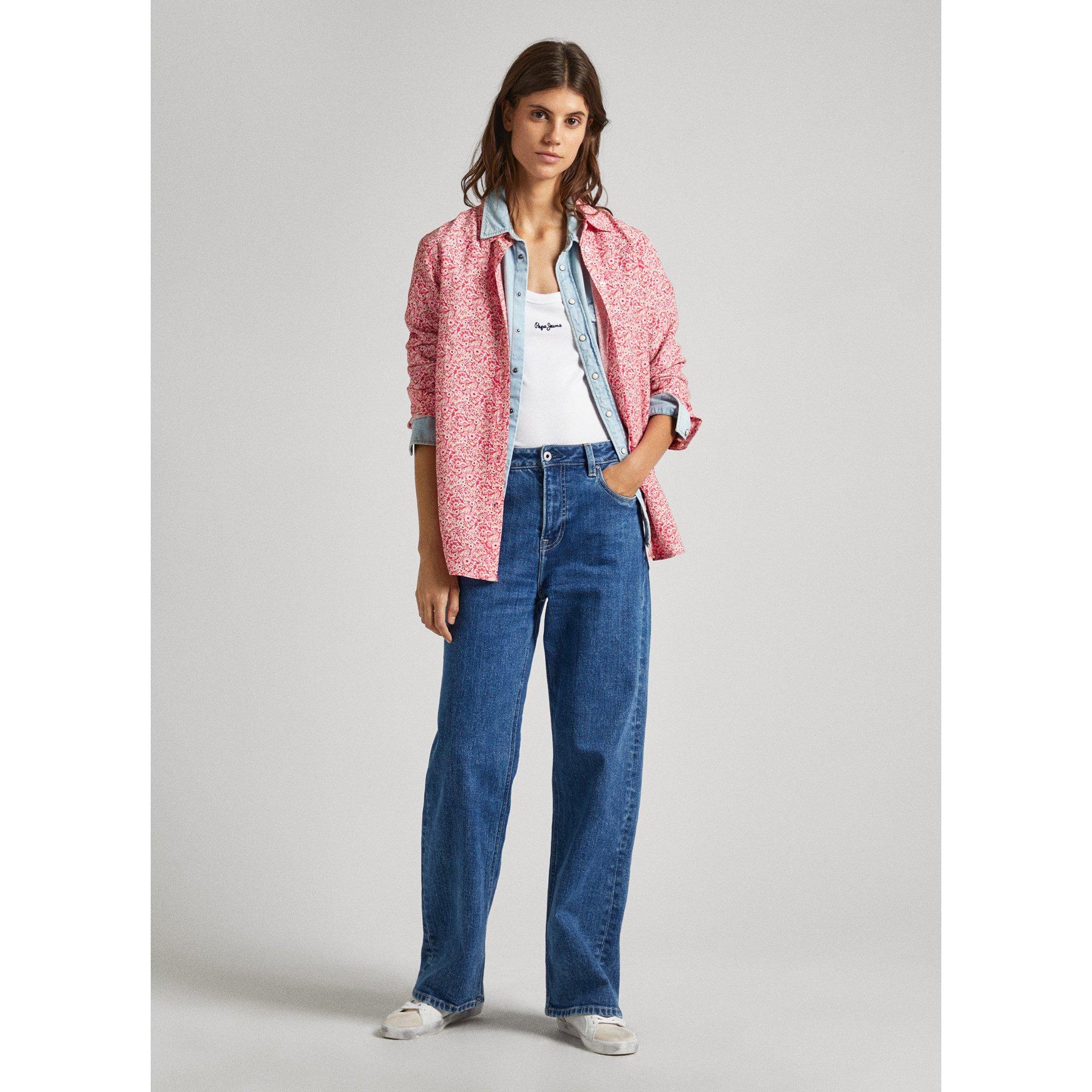 Pepe Jeans London Becca Motif Floral Chemisier Manches Longues  