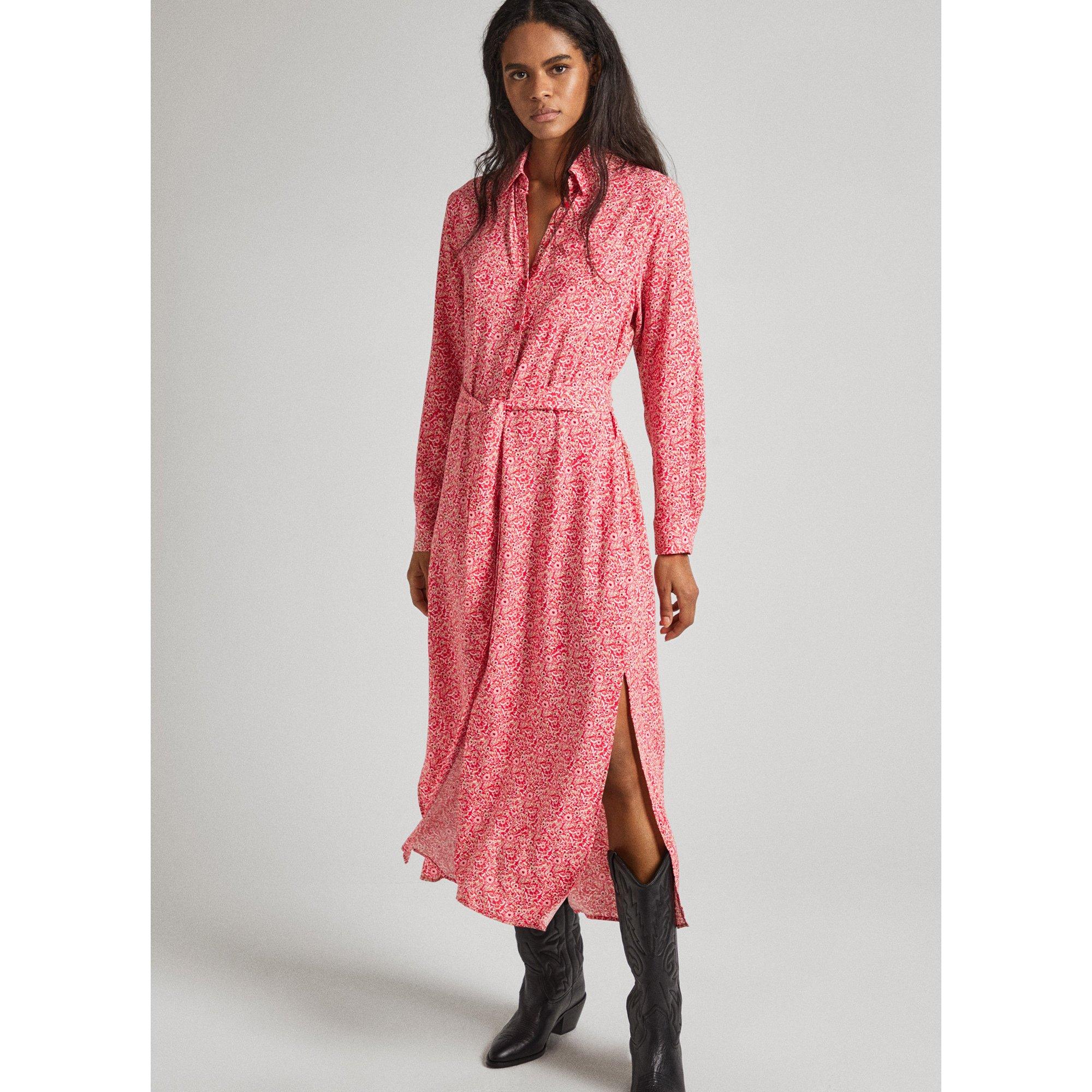 Pepe Jeans London Brooke Robe Midi à Motif Floral  