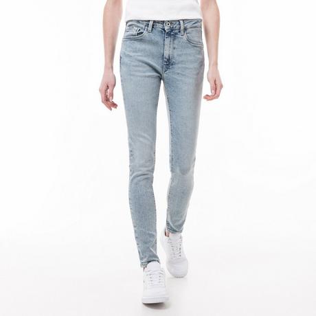 Pepe Jeans London Skinny Fit High Waist Acid Wash Jeans  