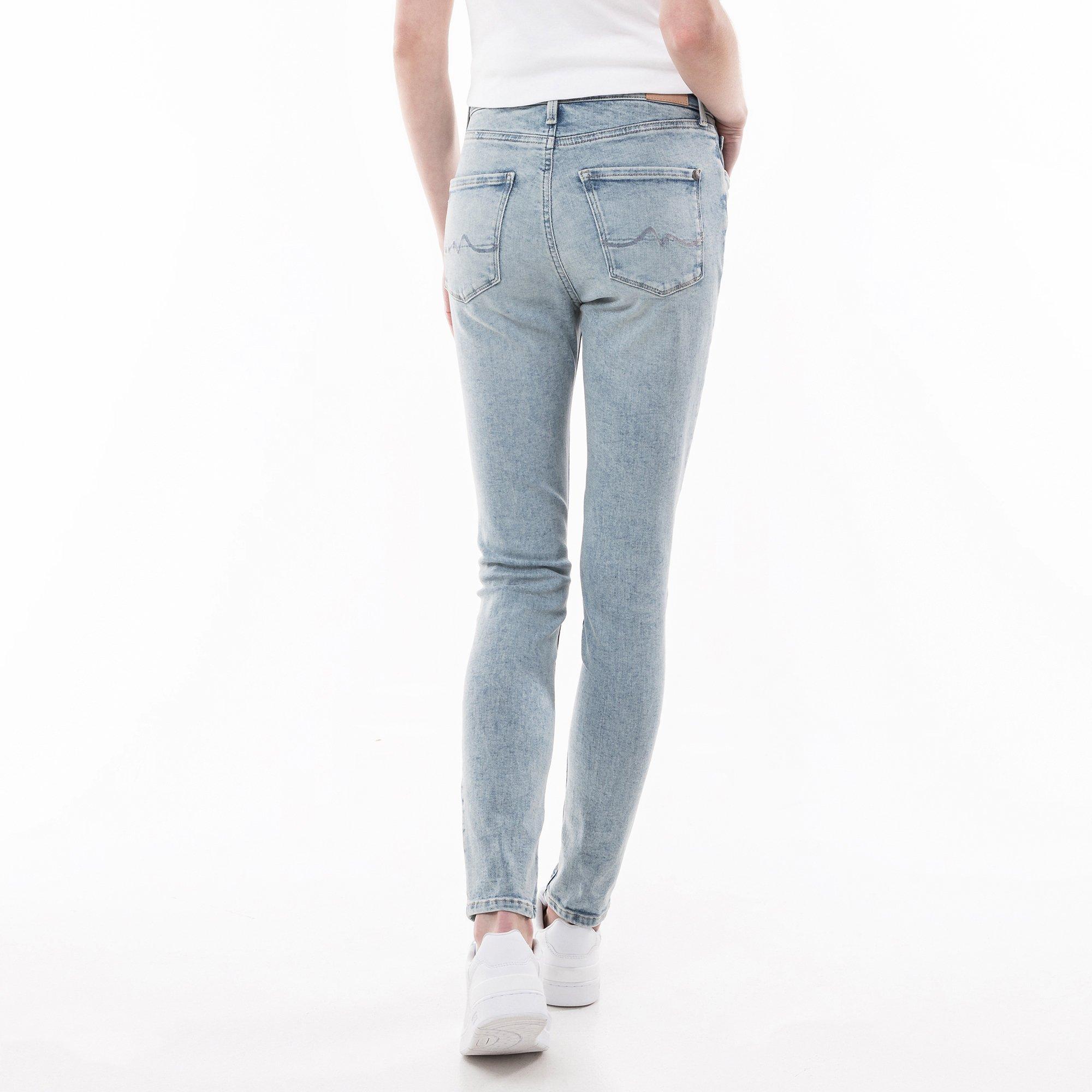Pepe Jeans London Skinny Fit High Waist Acid Wash Jeans  
