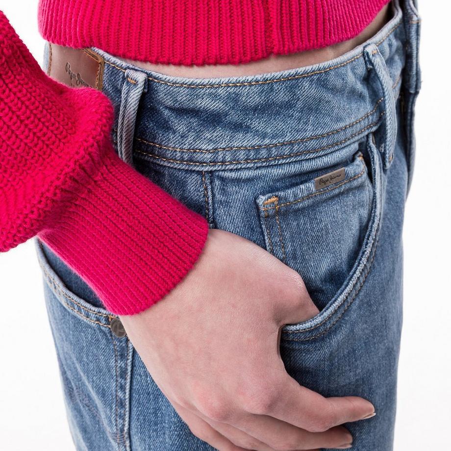 Pepe Jeans London Straight Tapered High Waist Jeans  