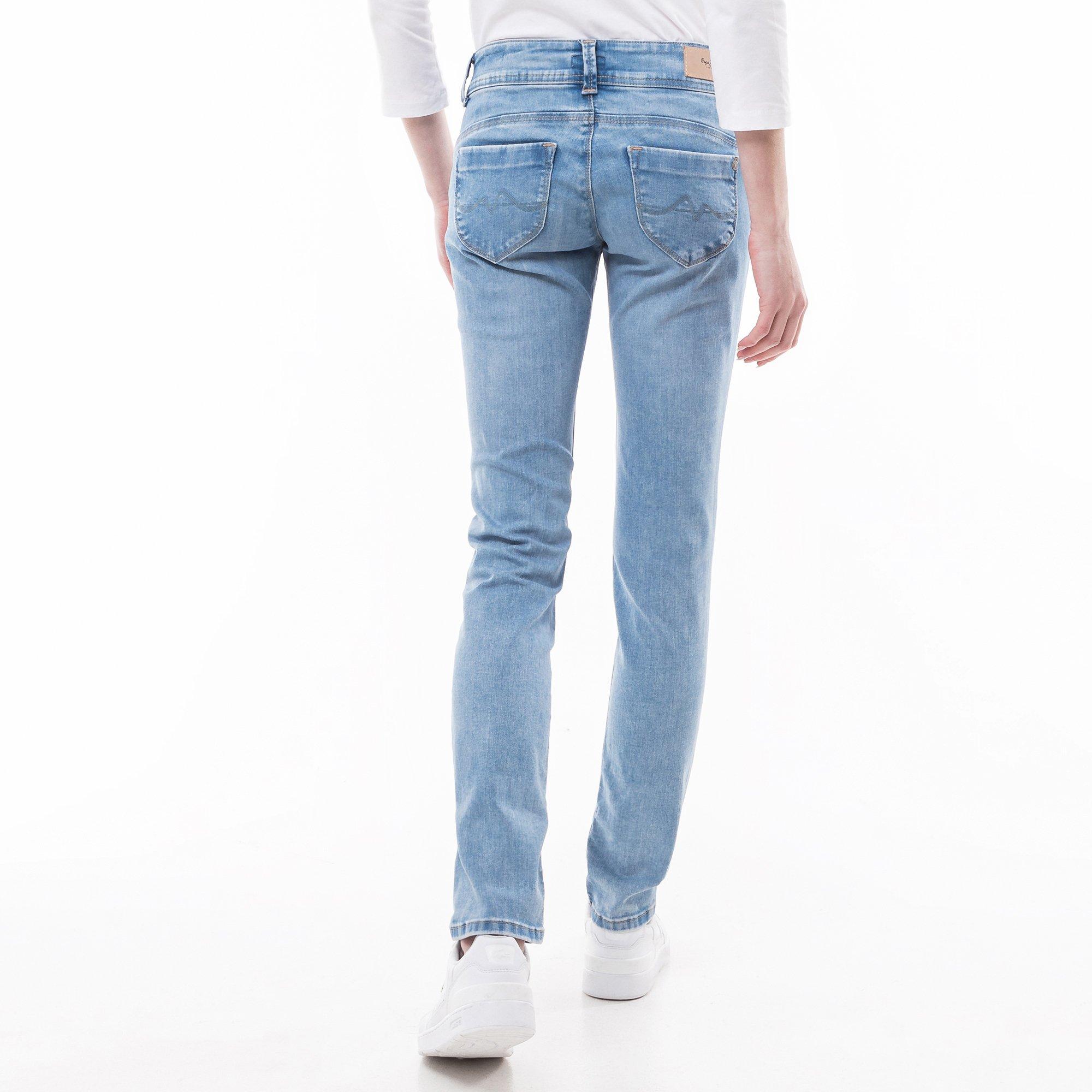 Pepe Jeans London Slim Low Waist Used Look Jeans  