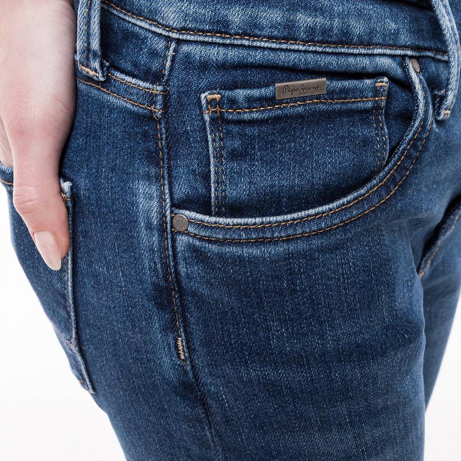 Pepe Jeans London Slim High Waist Used Look Jeans  