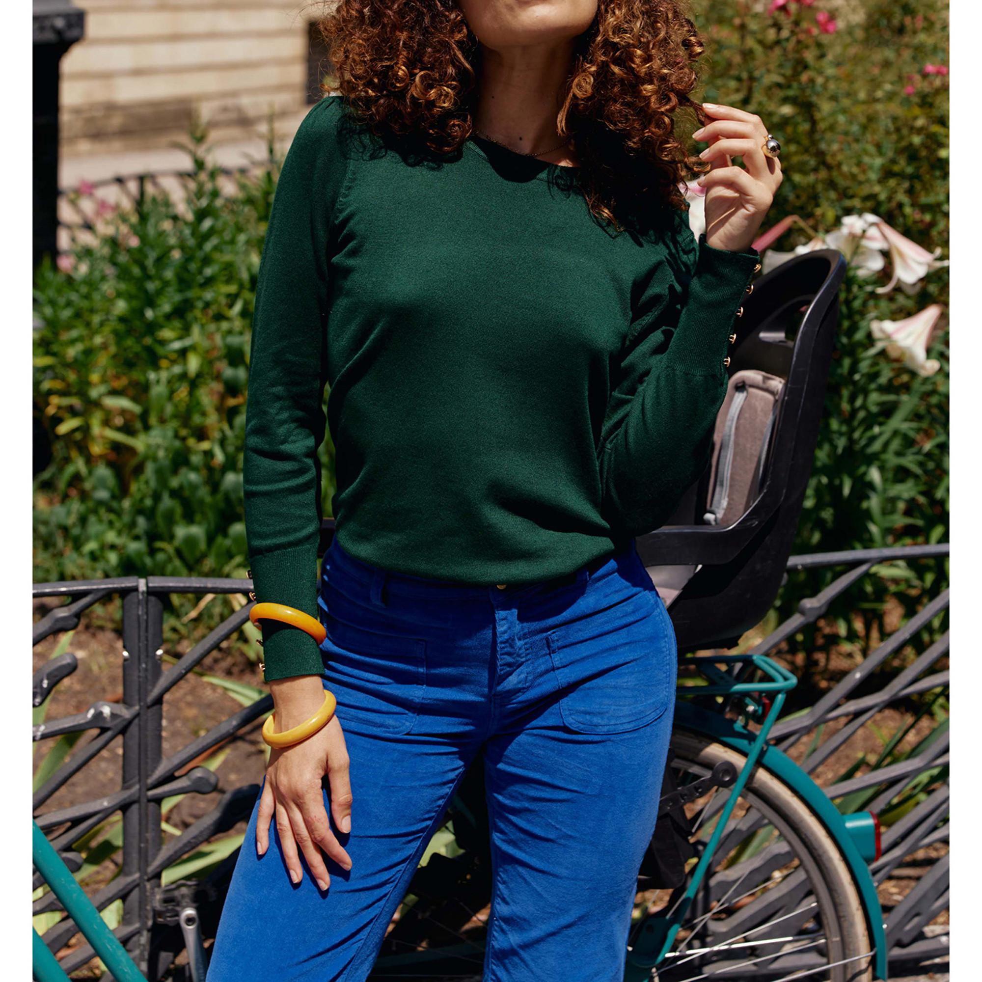 Image of Pullover Damen Dunkelgrün L