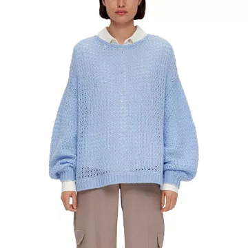 Strickpullover. rundhals