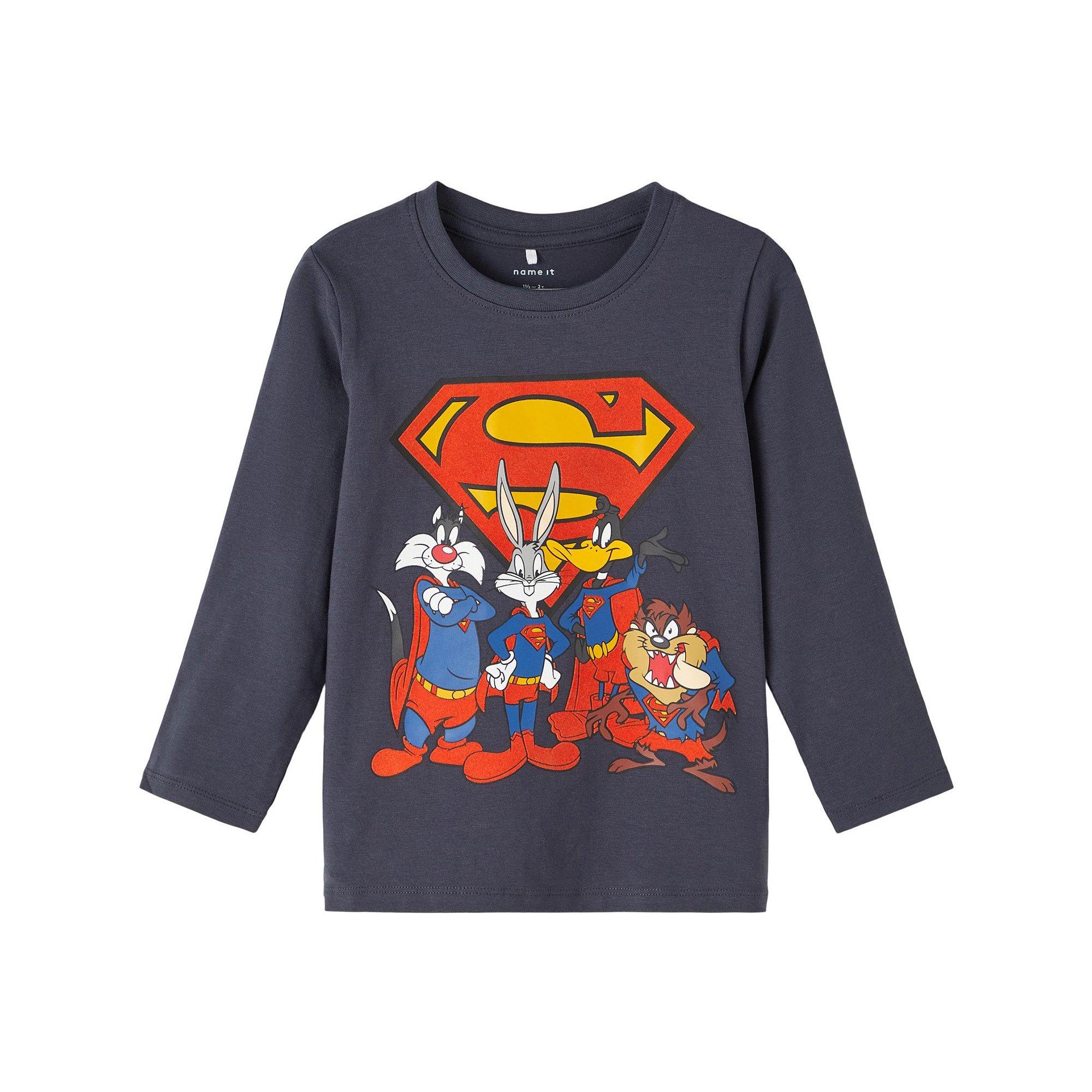 Image of T-shirt, Langarm Jungen Anthrazit 86