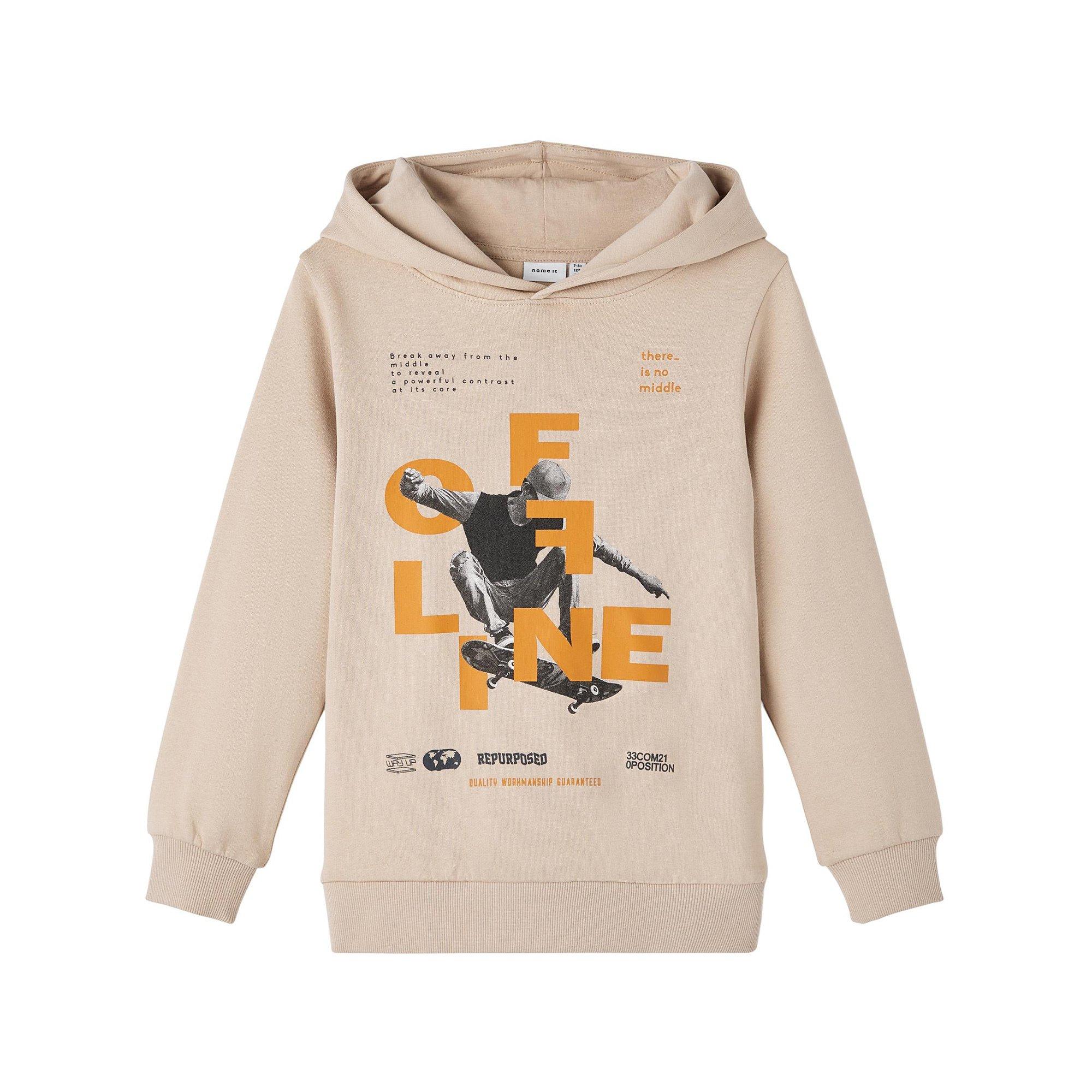 Image of Hoodie Jungen Beige 122-128