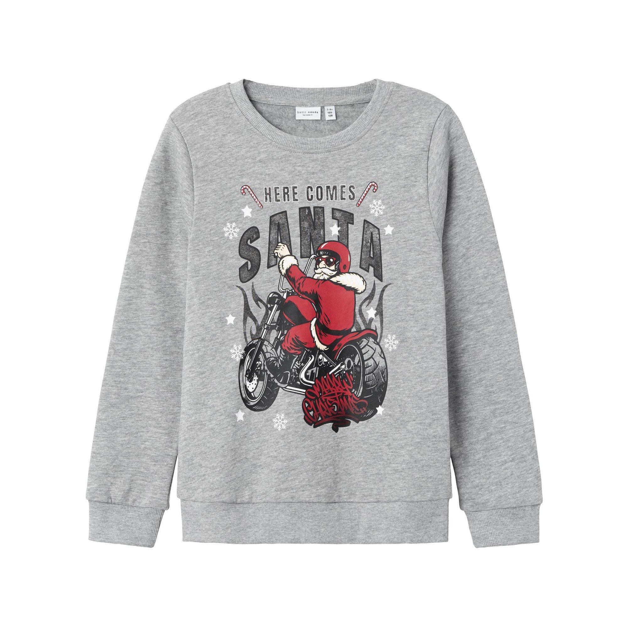 Image of Hoodie Jungen Grau Melange 122-128