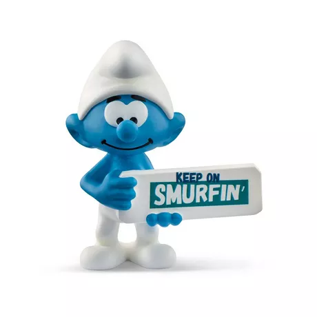 Schleich  20843 Schtroumpf & Panneau Smurfin’ 