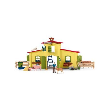 Schleich  42605 Grande stalla con animali e accessori 