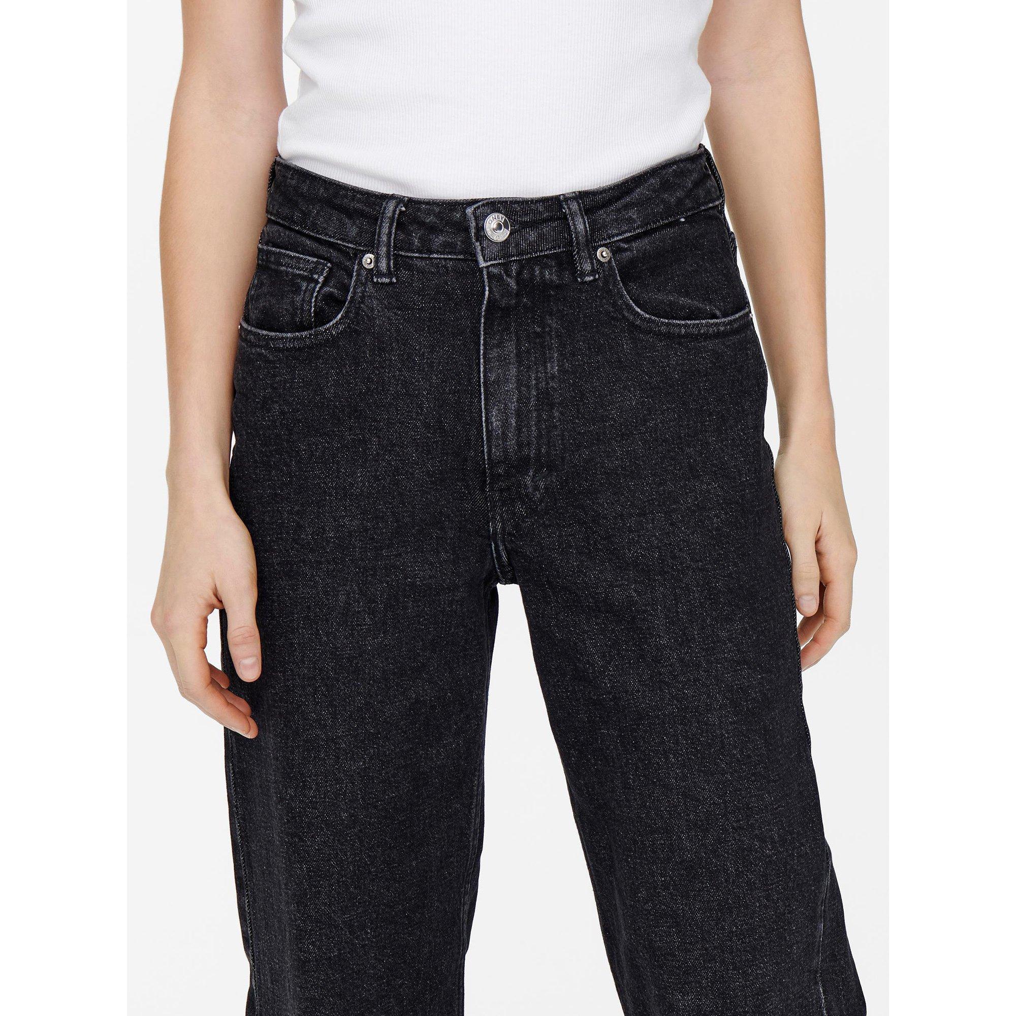 ONLY Jeans Vita Alta Gamba Larga  