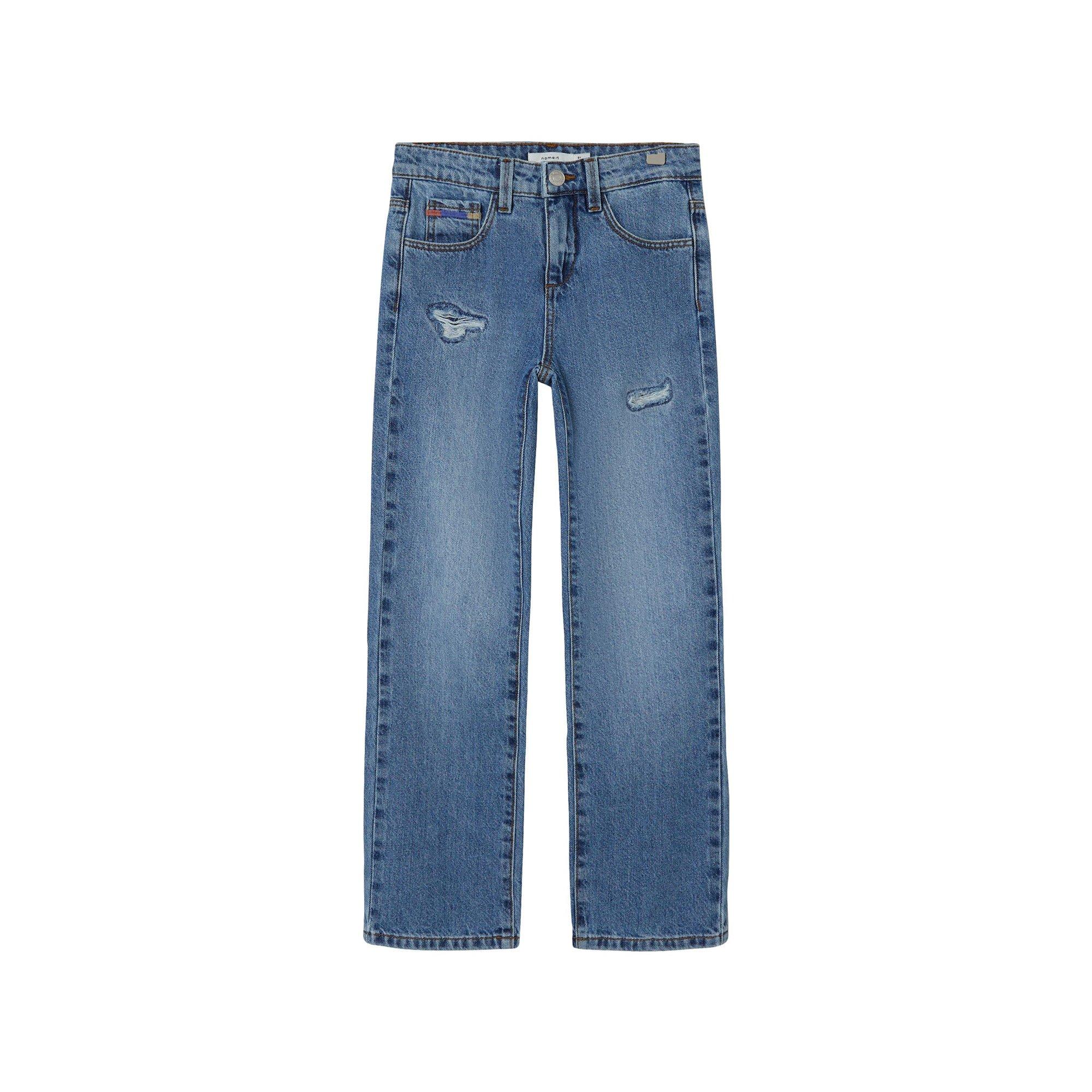 Image of Jeans, Straight Leg Fit Mädchen Blau Denim 122