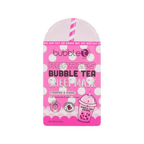 Bubble T  Masque en tissu Berries avec aloe vera & niacinamide 