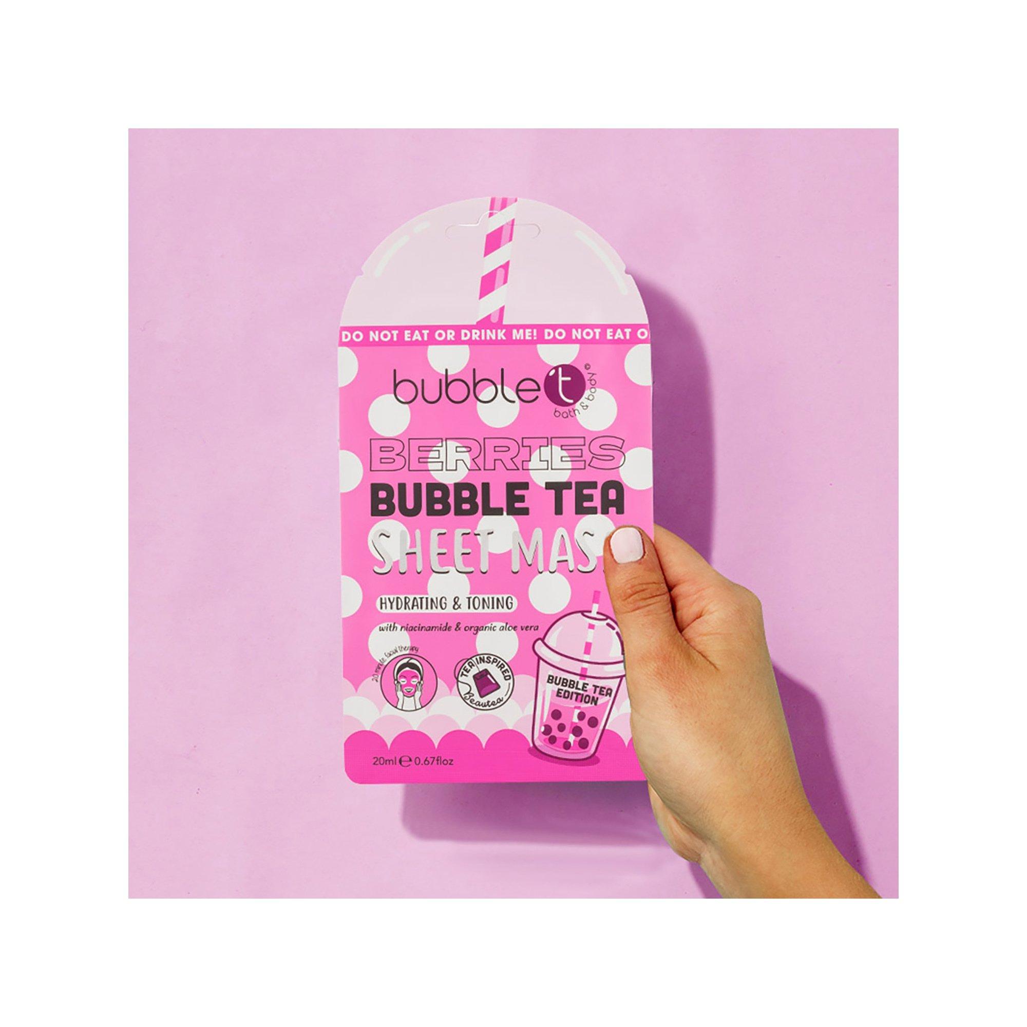 Bubble T  Masque en tissu Berries avec aloe vera & niacinamide 