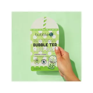 Bubble T  Maschera in tessuto Matcha con aloe vera e niacinamide 