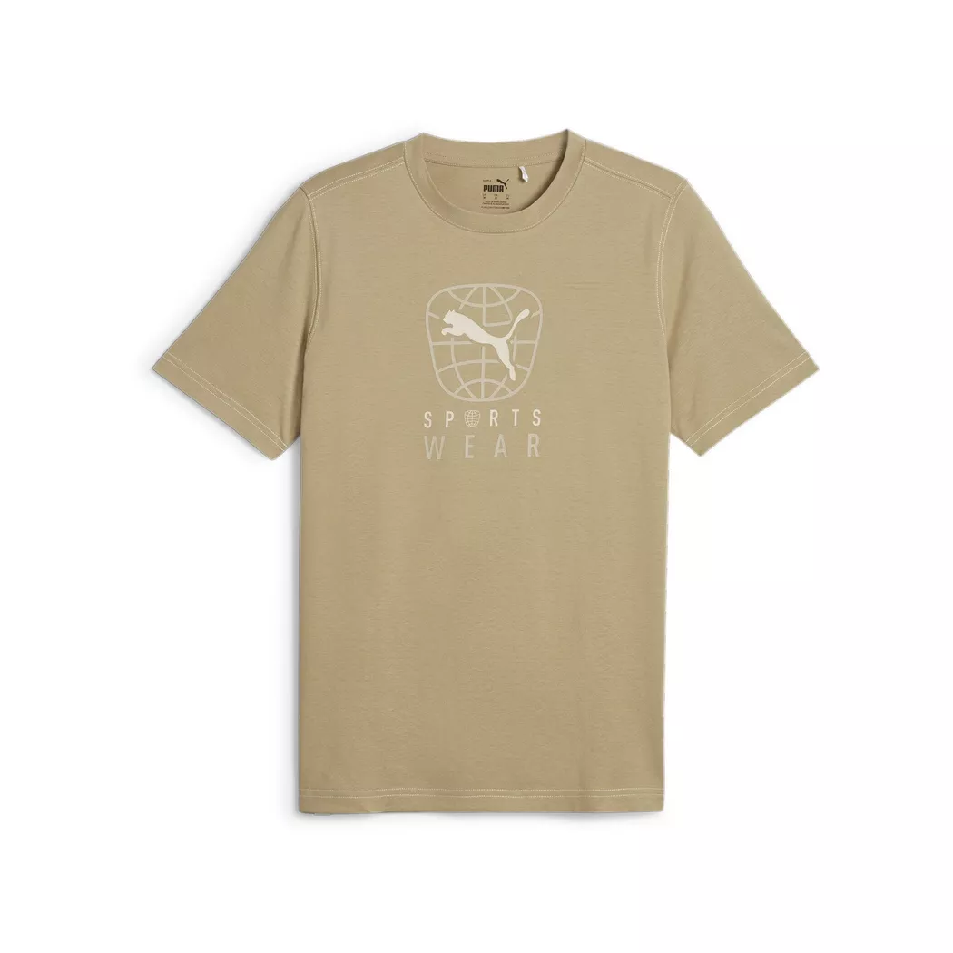Puma - T-Shirt, Rundhals, kurzarm, für Herren, Hellbraun, Größe S