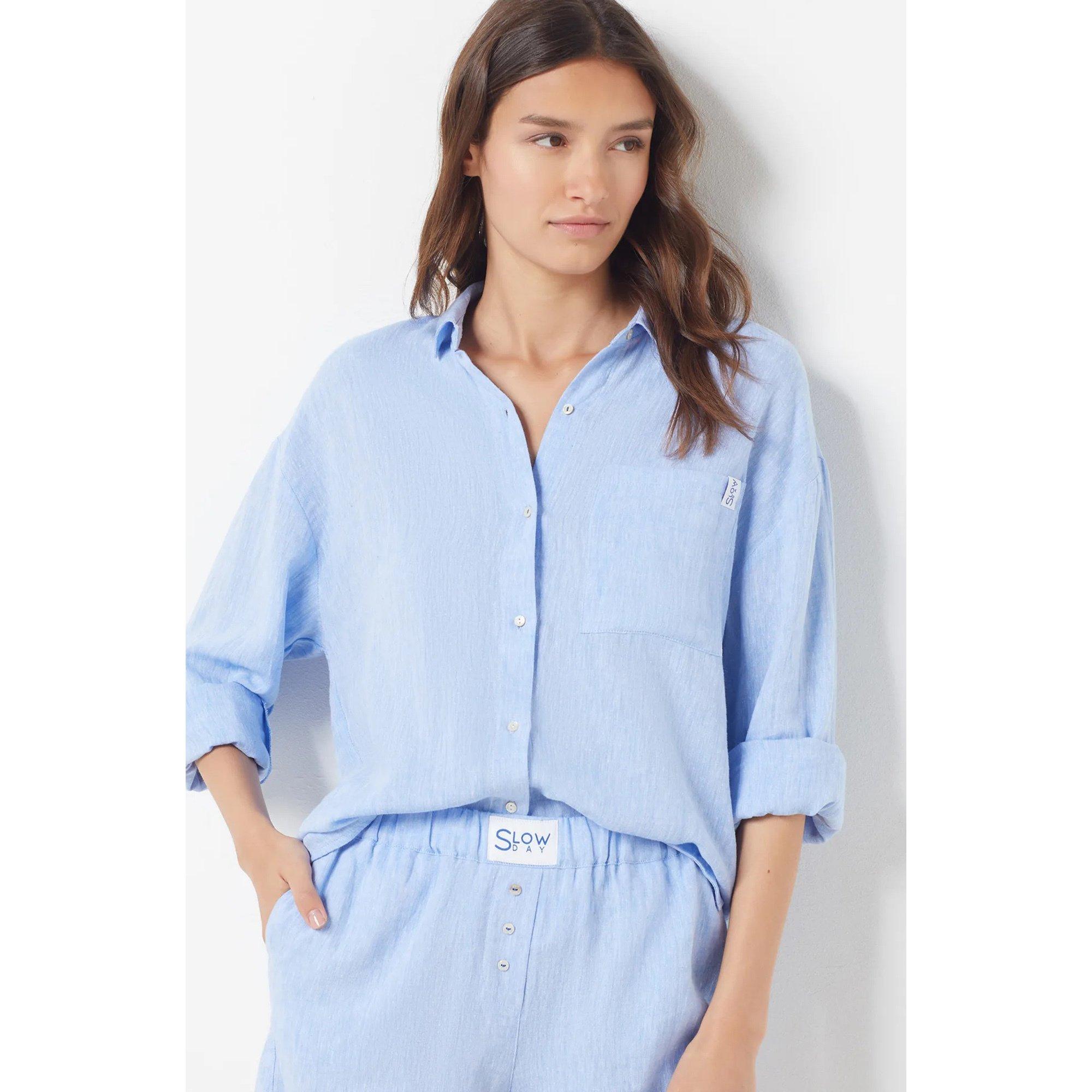 Image of Nachthemd Damen Himmelblau M