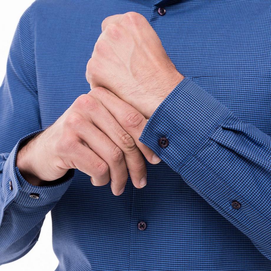 Manor Man Langarm Body Fit Hemd  