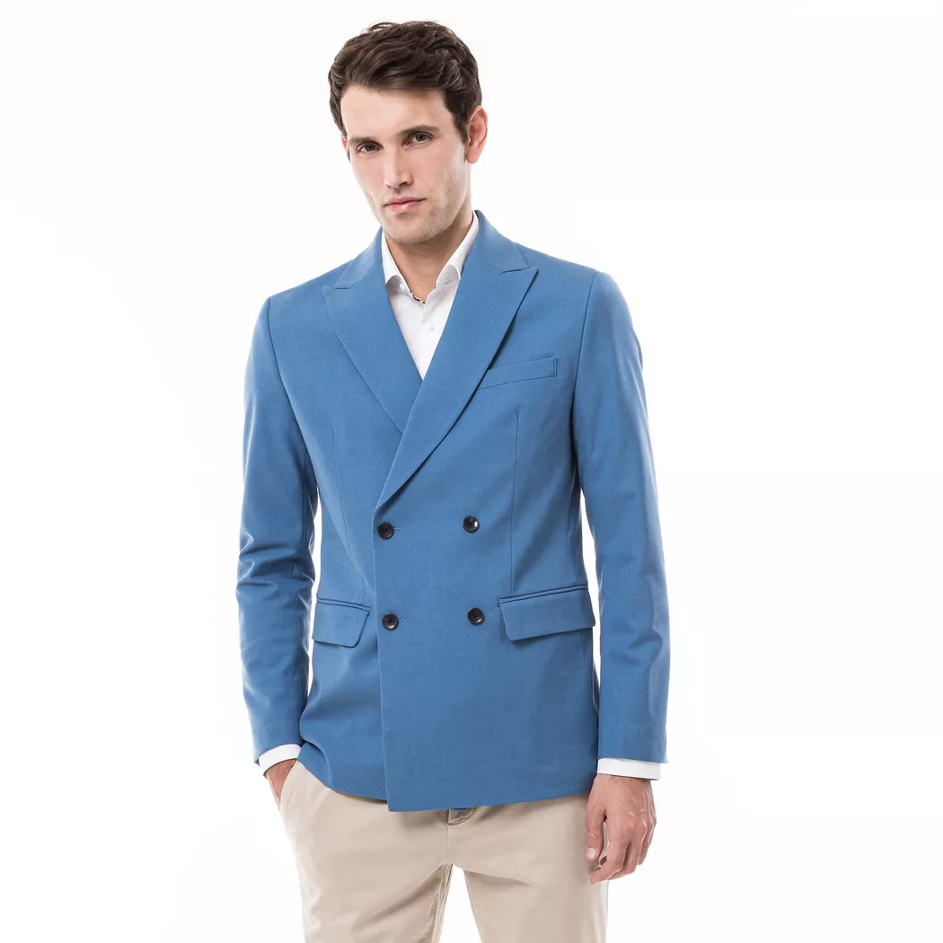 Manor Man - Veston Modern Fit, für Herren, Blau, Größe 56