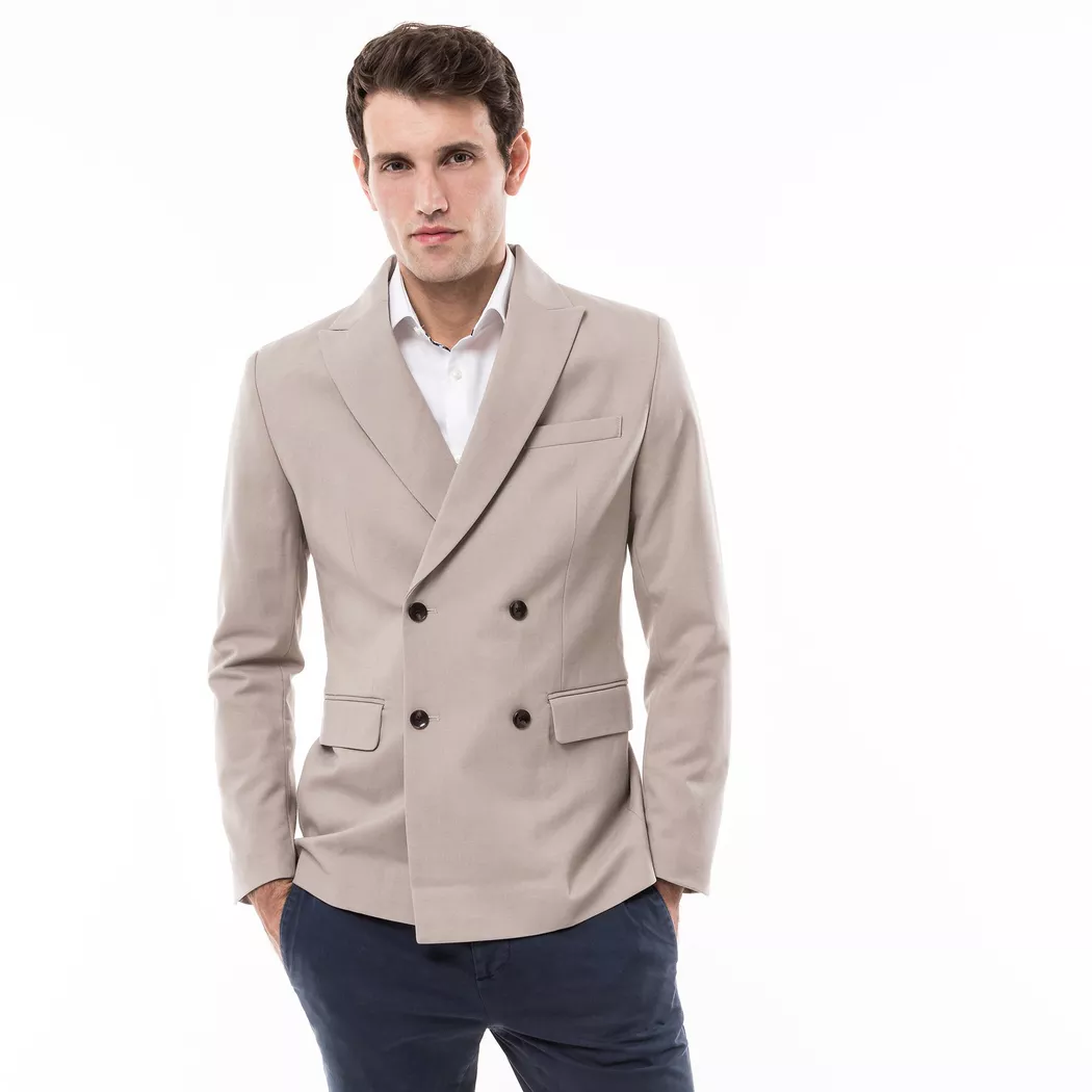Manor Man - Veston Modern Fit, für Herren, Beige, Größe 58
