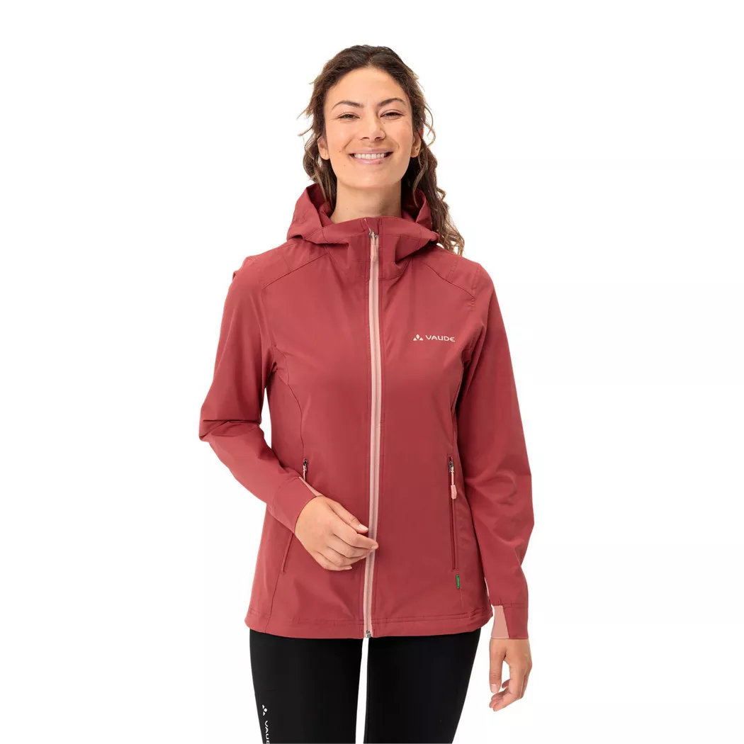 VAUDE - Windjacke mit Kapuze, für Damen, Rot, Größe 40