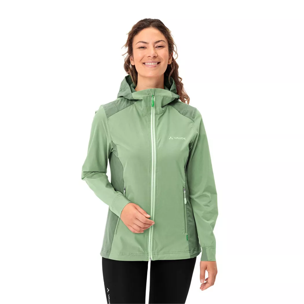 VAUDE - Windjacke mit Kapuze, für Damen, Hellgrün, Größe 36