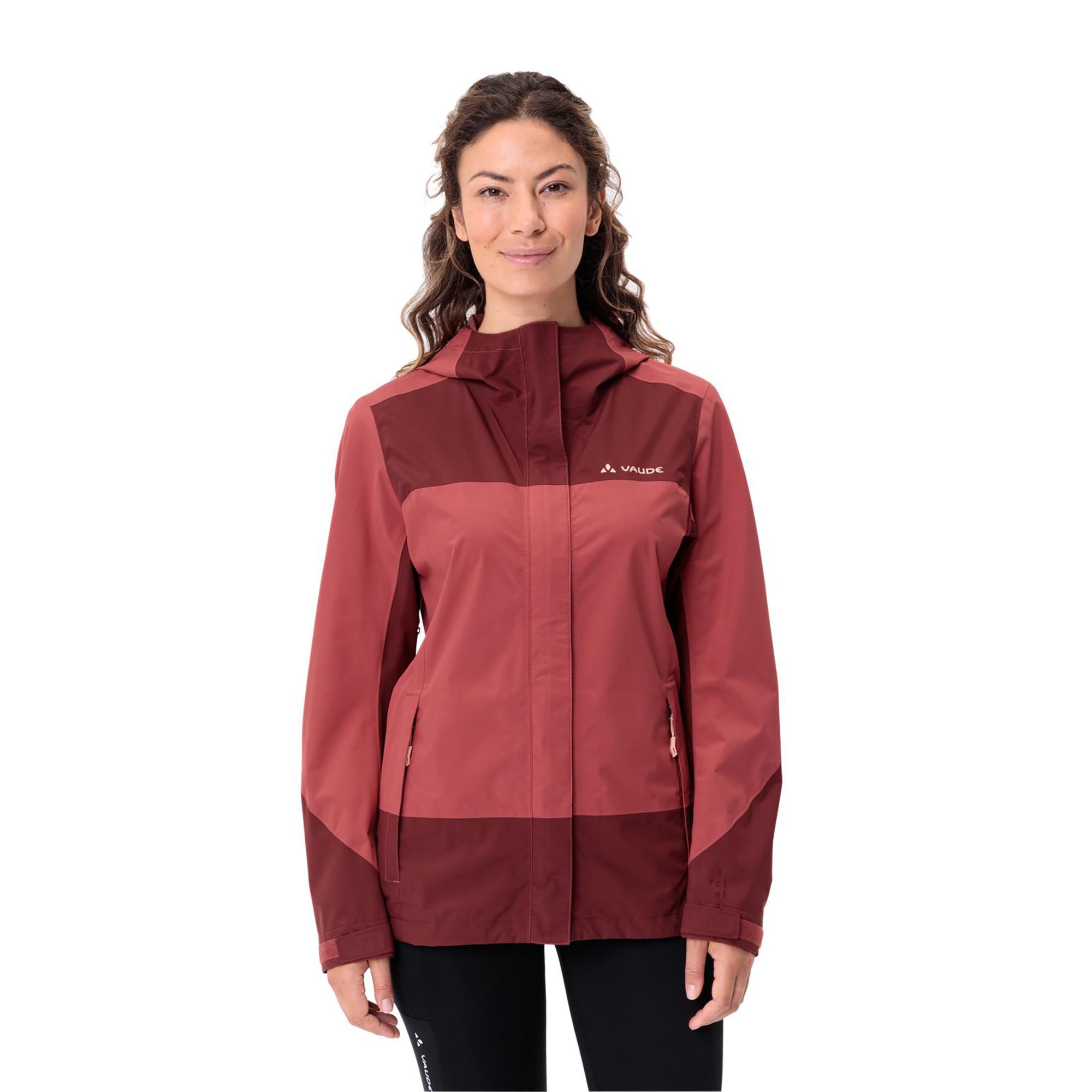 Image of Trekkingjacke Mit Kapuze Damen Rot 34