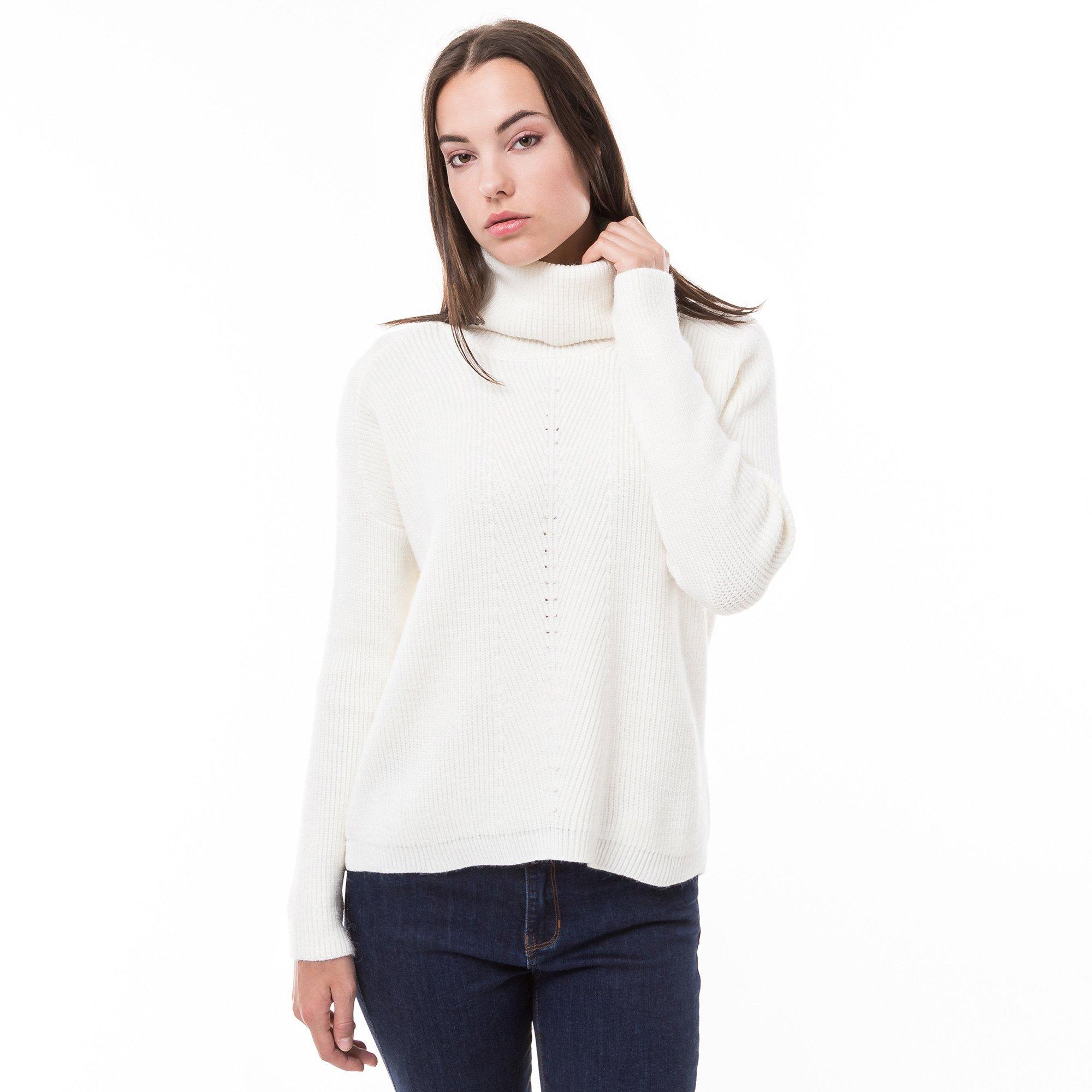 Image of Pullover, Rollkragen Damen Champagner S