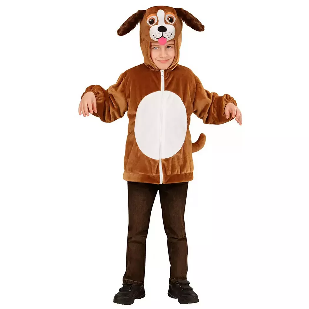 Widmann - Kinder-Kostüm Plüschjacke Hund, Gr. 104, 104, Braun