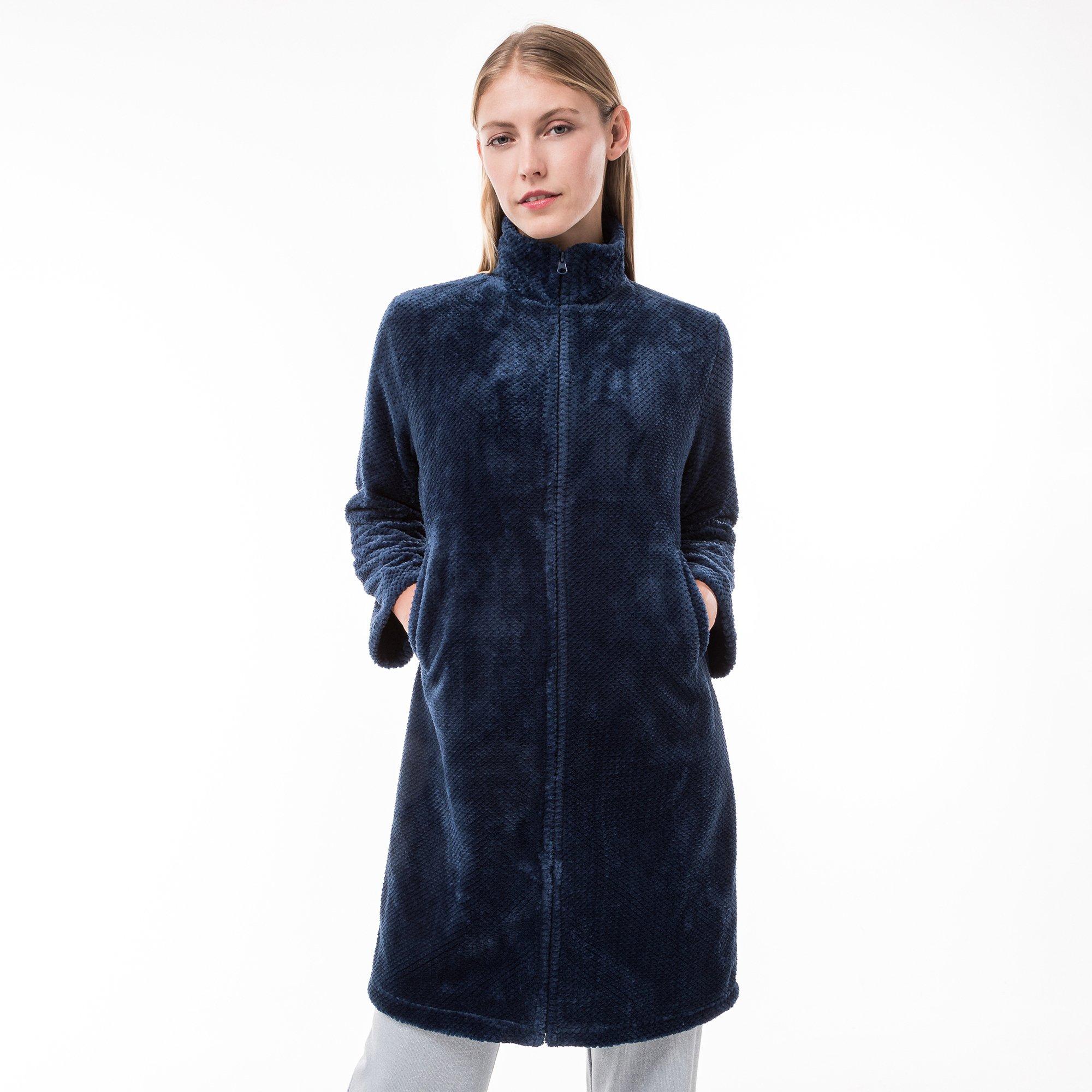 Manor Woman Langer Bademantel mit geradem Schnitt  