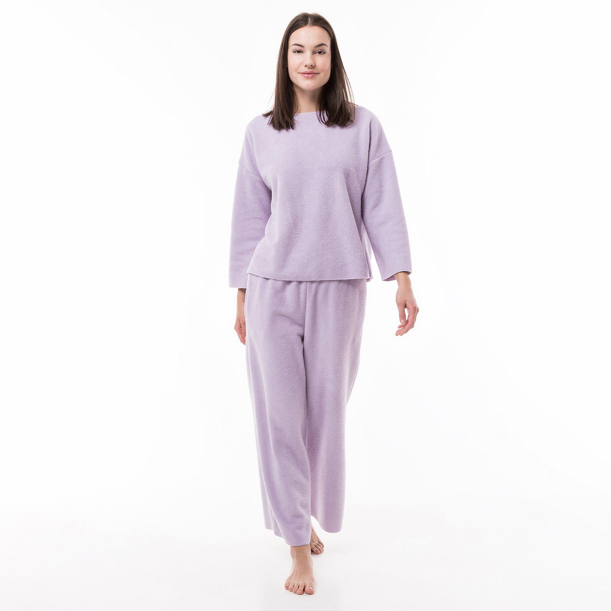 Image of Pyjama Oberteil, Langarm Damen Lavendel XL